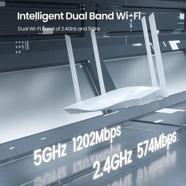 Alt view image 4 of 7 - Tenda Wi-Fi 6 Router AX1800 Smart WiFi Router (RX3) -Dual Band Gigabit Wireless Internet Routerwith MU-MIMO+OFDMA, 1.8GHz Quad-Core CPU, Up to 1200 Square Feet Coverage(4 Rooms) & 64 Devices
