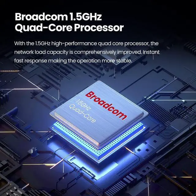 Alt view image 5 of 7 - Tenda Wi-Fi 6 Router AX1800 Smart WiFi Router (RX3) -Dual Band Gigabit Wireless Internet Routerwith MU-MIMO+OFDMA, 1.8GHz Quad-Core CPU, Up to 1200 Square Feet Coverage(4 Rooms) & 64 Devices