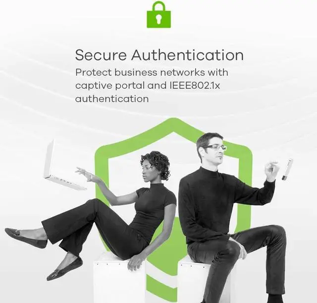 Alt view image 5 of 7 - ZyXEL WiFi 6 AX1800 Wireless Gigabit Access Point | Mesh, Seamless Roaming, Captive Portal & MU-MIMO | WPA3 Security | Cloud, App or Direct Management | POE+ | AC Adapter Included |NWA90AX