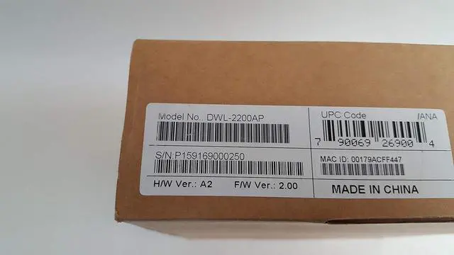 Alt view image 3 of 4 - D-Link DWL-2200AP Wireless Access Point, PoE, SNMP, AES, 5dBi, 802.11g, 108Mbps