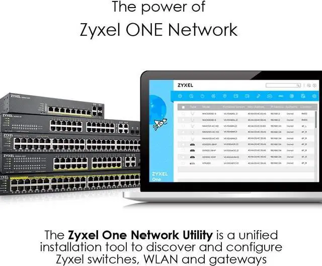 Alt view image 5 of 7 - Zyxel 48-Port PoE Gigabit Switch | Smart Managed | 48x PoE+ @375W | 4x SFP | Optional Nebula Cloud | Rackmount [GS1920-48HPV2]