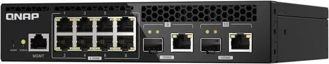 Main image of QNAP QSW-M2108R-2C-US 10-Port 10GbE Half-Width Rackmount Switch