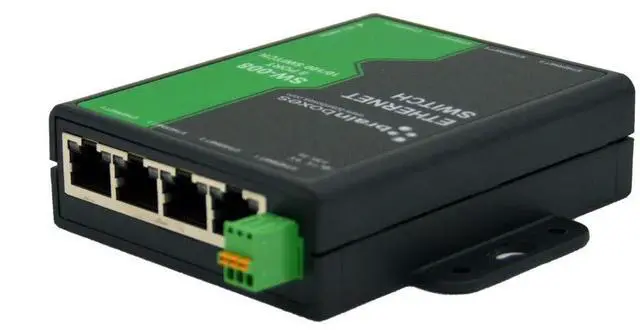 Alt view image 4 of 5 - Brainboxes 8 Port Unmanaged Ethernet Switch Wall Mountable - 8 Ports - TAA Compliant - 2 Layer Supported - Twisted Pair - DIN Rail Mountable, Wall Mountable - Lifetime Limited Warranty