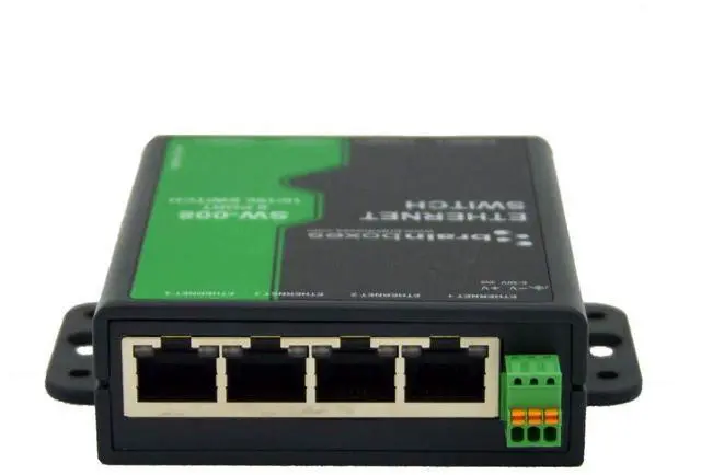 Alt view image 5 of 5 - Brainboxes 8 Port Unmanaged Ethernet Switch Wall Mountable - 8 Ports - TAA Compliant - 2 Layer Supported - Twisted Pair - DIN Rail Mountable, Wall Mountable - Lifetime Limited Warranty