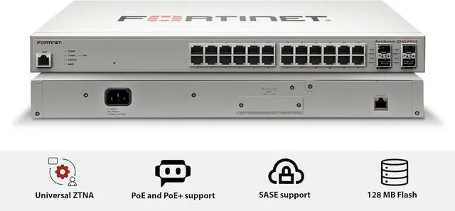 Alt view image 2 of 6 - Fortinet FortiSwitch - 224D-FPOE L2/3 FortiGate Switch with 370W PoE (FS-224D-FPOE)