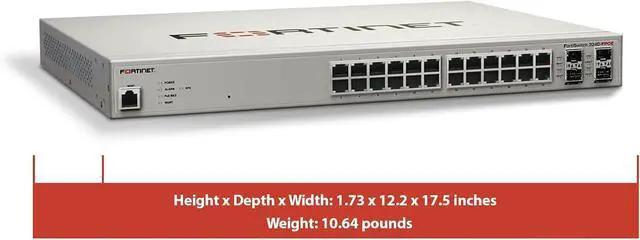 Alt view image 3 of 6 - Fortinet FortiSwitch - 224D-FPOE L2/3 FortiGate Switch with 370W PoE (FS-224D-FPOE)