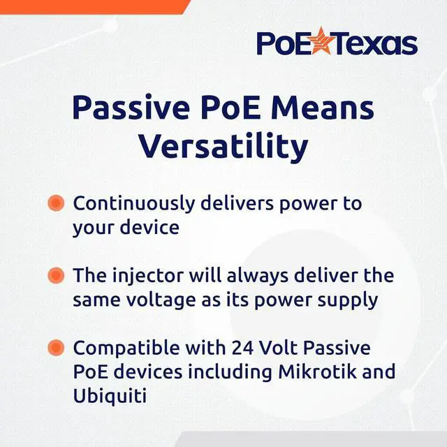Alt view image 4 of 5 - PoE Texas 24 Port PoE Injector - Multi-Port PoE Gigabit Rack Mount Midspan for IP Cameras, WiFi AP, Add Power Over Ethernet to Non-PoE Switch or Network Router for Ubiquiti and Mikrotik Devices
