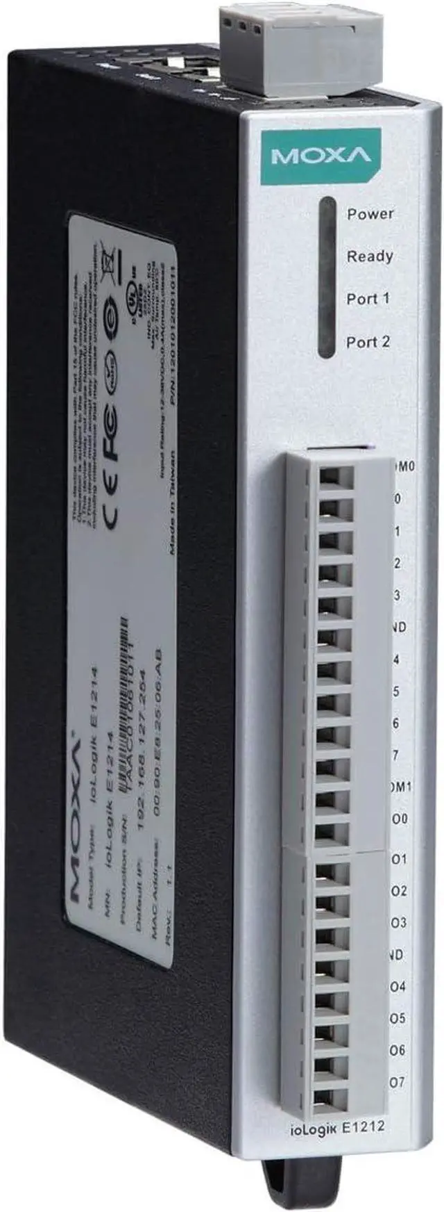 Main image of Moxa ioLogik E1210-T Ethernet Remote I/O with 2-Port Ethernet Switch and 16 DIs, -40 to 75°C Operating Temperature