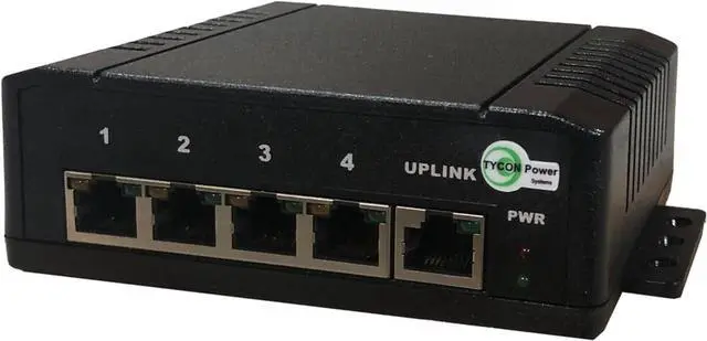 Main image of Tycon Systems Inc TP-SSW5-NC 12-56v 5 Port Passive Poe Switch
