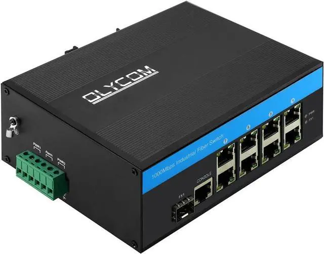 Main image of 9 Port POE++ 240W Outdoor 10/100/1000M L2 Managed SFP Switch 8 X Gigabit POE Ports 1 X SFP Slot DIN-Rail Mount with Vlan Qos LACP STP/RSTP