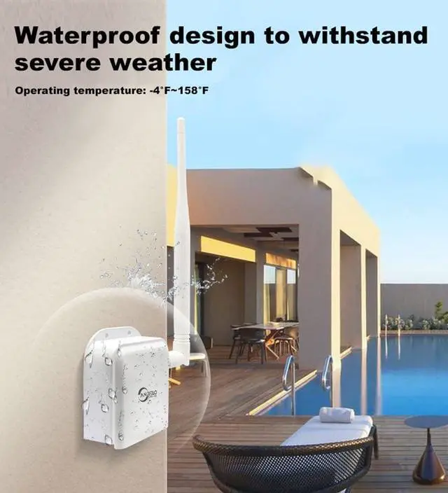 Alt view image 6 of 6 - Wireless Bridge Point to Point 2600 feet Long Range Wi-Fi Bridge Wireless Access with High-Gain Antenna, 2.4G WiFi Bridge Repeater Supports 2600 feet Outdoor Transmission Distance