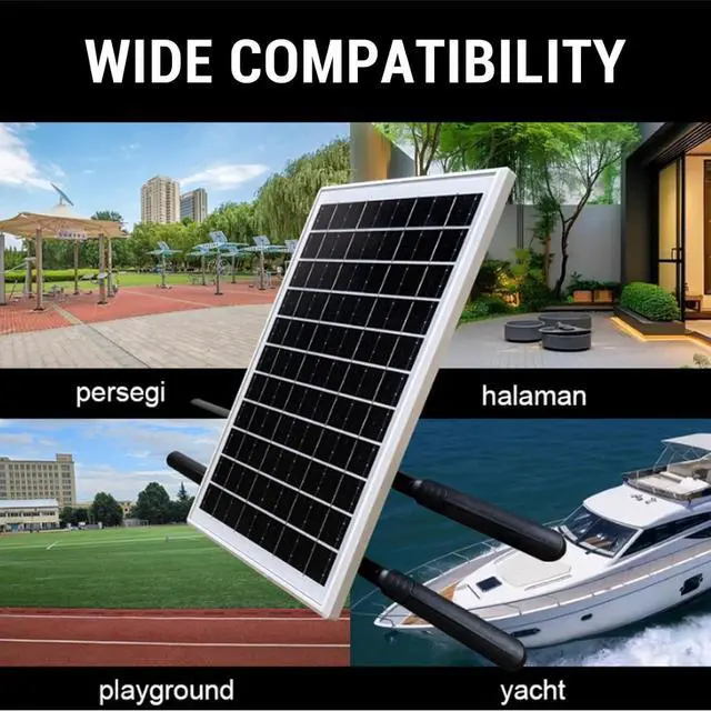 Alt view image 5 of 7 - Solar Powered 4G LTE Modem Router, 15W Outdoor Solar Powered WiFi Extender Signal Boosters, with SIM Card Slot, 50M WiFi Range for Camping, RVs and Outdoor Area