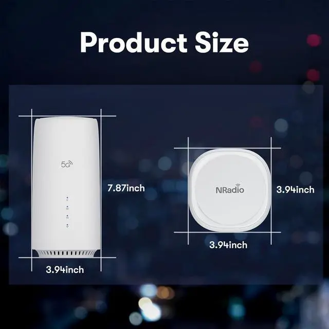 Alt view image 6 of 7 - 5G Cellular Router with Dual SIM Slots, Qualcomm SDX62, Dual-Band Unlocked AX3000 WiFi6, and 9 Built-in Antennas for RV Travel, Mobile Homes, Camping, and Remote Areas.