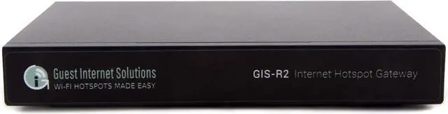 Main image of GIS-R2 Secure Internet Hotspot Gateway - Speed 100Mbp/s. Custom login Pages for Free or Paid Public Internet. Advanced Security, Content Filtering and Hackers and malware Protection.