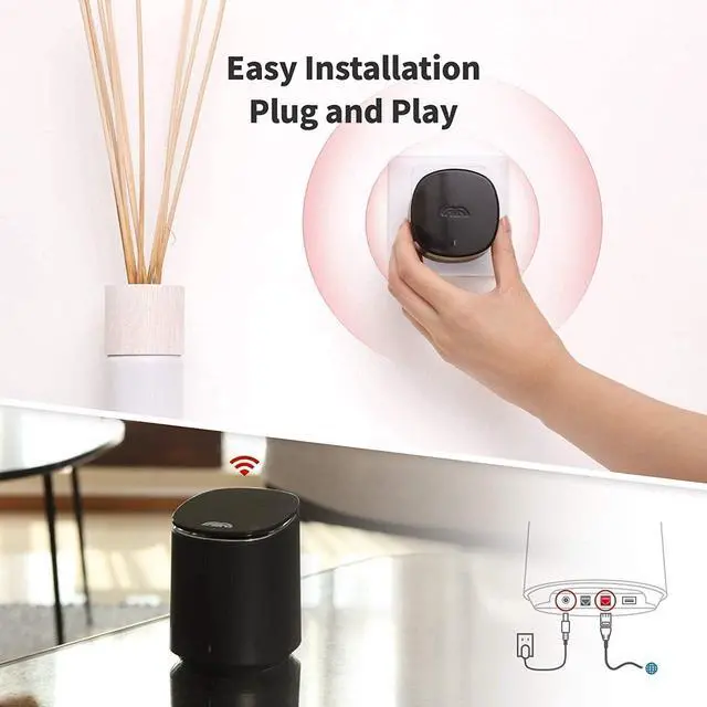 Alt view image 3 of 6 - Mercku WiFi Router for Wireless Internet & Mesh Wi-Fi System 5 Pack up to 5,000 Sq. Ft. Wi-Fi Mesh Network System - M2 Hive App/Website Control Can Add More M2 Routers