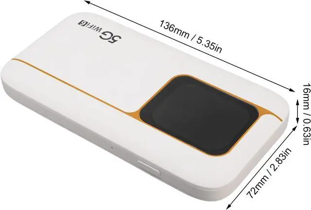 Alt view image 7 of 7 - 5G Mobile Hotspot with Sim Card Slot, 2.77Gbps DL, 1.25Gbps UL, IP67 Design, 7100mAh Battery, 16 Devices, WIFI6, 2.4GHz, 5.8GHz