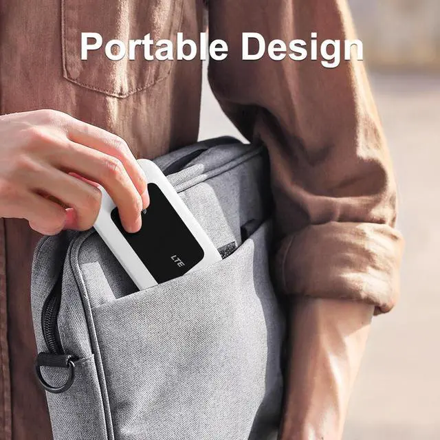 Alt view image 4 of 7 - ciciglow Portable WiFi Hotspot, 4G LTE Mobile WiFi Hotspot 150Mbps 2100mAh Pocket WiFi Router 10 Users Sharing WiFi Hotspot Device with SIM Card Slot for Europe Asia