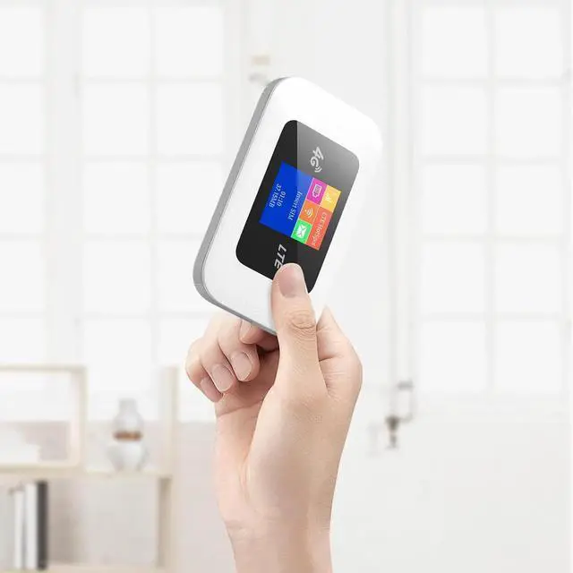 Alt view image 6 of 7 - ciciglow Portable WiFi Hotspot, 4G LTE Mobile WiFi Hotspot 150Mbps 2100mAh Pocket WiFi Router 10 Users Sharing WiFi Hotspot Device with SIM Card Slot for Europe Asia