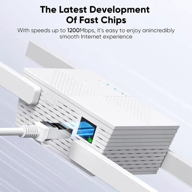 Alt view image 3 of 4 - 2025 WiFi Extender Signal Booster Long Range,WiFi Router Extender 10K Sq. Ft Coverage Wireless Routers Amplifier Internet Booster,Easily Setup Wireless Repeater with Gigabit Port Connects 100+ Devices
