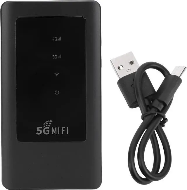 Alt view image 7 of 7 - 5G WiFi Hotspot, 2.77Gbps Download Speed Portable WiFi, Dual Band Mobile Router with 4300mAh Battery for 16 Devices