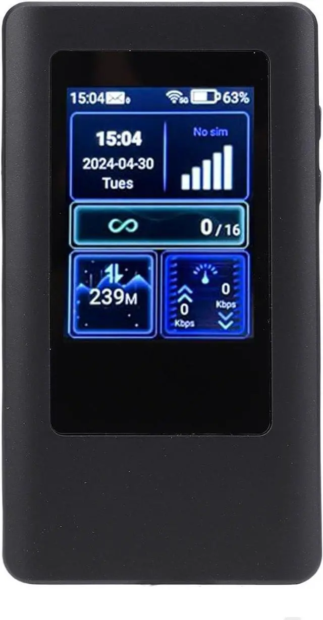 Main image of 5G WiFi Mobile Hotspot, 2.4GHz 5GHz Dual Band WiFi Router with Sim Card Slot, Support 16 Users, 4200mAh, Portable Internet Devices for Travel