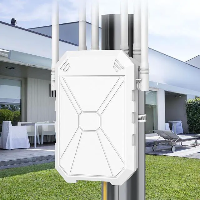 Main image of AX3000 Outdoor WiFi 6 Extender, Wireless Gigabit Outdoor Access Point, Outdoor WiFi Extender Signal Booster, IP67 Weatherproof, Passive PoE, for Starlink, Garage, Farm, Yard, RV, Campsite