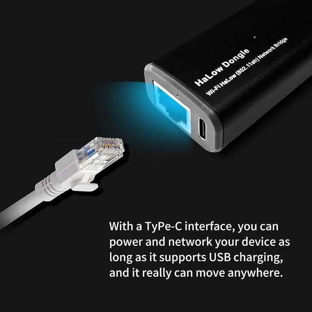 Alt view image 5 of 7 - Heltec Wi-Fi HaLow Dongle WiFi Extender Wireless Bridge Internet Extender WiFi Booster 802.11ah Network Booster Access Ethernet Long Range Wireless ethernet Bridge (AP+STA Pair Set)