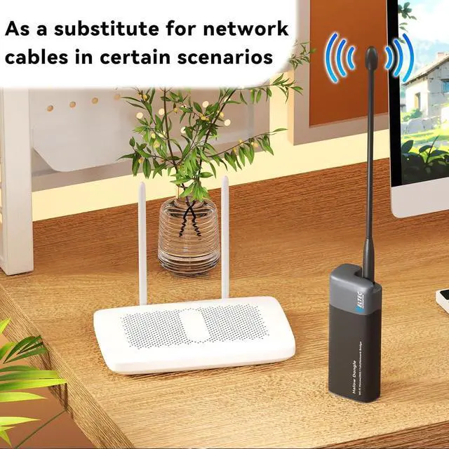 Alt view image 7 of 7 - Heltec Wi-Fi HaLow Dongle WiFi Extender Wireless Bridge Internet Extender WiFi Booster 802.11ah Network Booster Access Ethernet Long Range Wireless ethernet Bridge (AP+STA Pair Set)