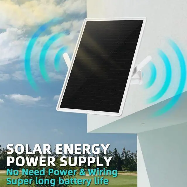 Alt view image 6 of 7 - WiFi Extender Signal Booster Solar Battery Outdoor,Long Range up to 300-feet,Internet 2.4G WiFi Extender Booster,Wireless Signal Booster WiFi Repeater 300Mbps,Applicable to 2.4G Router (32 * 24CM)