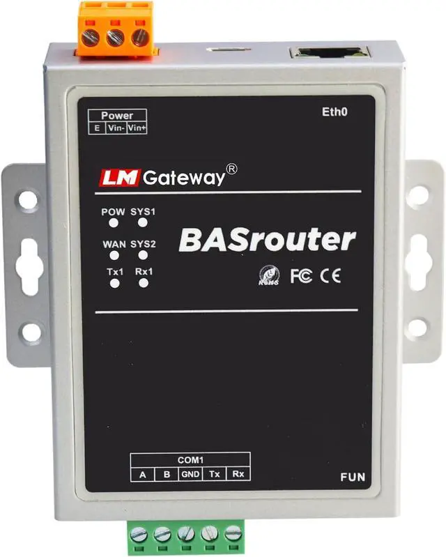 Main image of LM 101-B BACnet Router for Building Support, BACnet MS/TP to BACnet IP, 10/100 Ethernet with Auto-Negotiation and Auto-MDIX, Support for BBMD