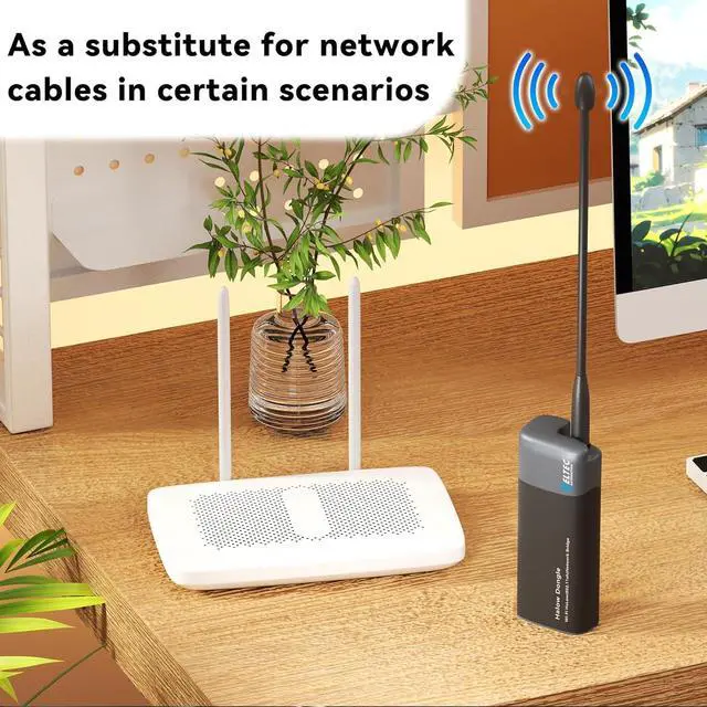 Alt view image 6 of 7 - Heltec Wi-Fi HaLow Dongle Wireless Bridge 802.11ah Network Booster Long Range Wireless Access Extender Ethernet Bridge Repeater (STA)