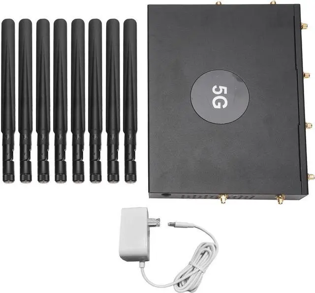Alt view image 7 of 7 - Cuifati 5G WiFi Router with SIM Card Slot, WiFi 6 CPE Dual Band 4.67Gbps Cellular Wireless Router Up to 100 Users, NR SA NSA Internet with WAN LAN Port, for Home Office (US Plug)