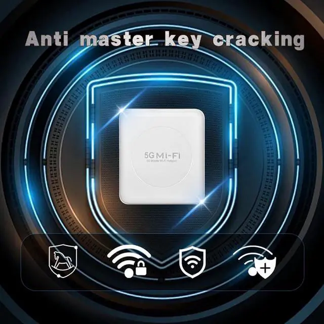 Alt view image 6 of 7 - 5G Mobile Hotspot, Portable WiFi Hotspot with SIM Card Slot, 1.6Gbps WiFi 6, Multiple Encryption, Connect Up to 32 Devices, Mobile Hotspot Device for Home, Travel, Vehicle