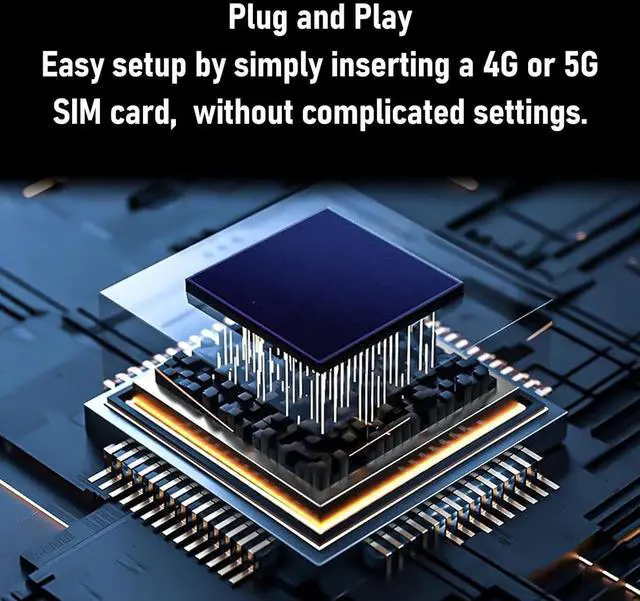 Alt view image 4 of 7 - 5G Mobile Hotspot, Portable WiFi Hotspot with SIM Card Slot, 1.6Gbps WiFi 6, Multiple Encryption, Connect Up to 32 Devices, Mobile Hotspot Device for Home, Travel, Vehicle