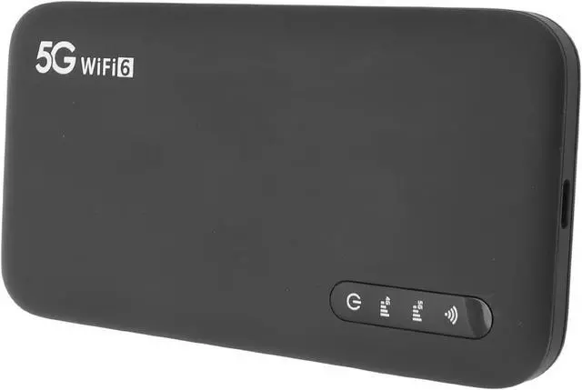 Alt view image 2 of 7 - KIMISS 5G Mobile Hotspot WiFi 6 Portable Router with SIM Card Slot, 6100mAh Battery, Supports 16 Devices, Ideal for Home and Travel Use