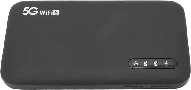 Alt view image 3 of 7 - KIMISS 5G Mobile Hotspot WiFi 6 Portable Router with SIM Card Slot, 6100mAh Battery, Supports 16 Devices, Ideal for Home and Travel Use