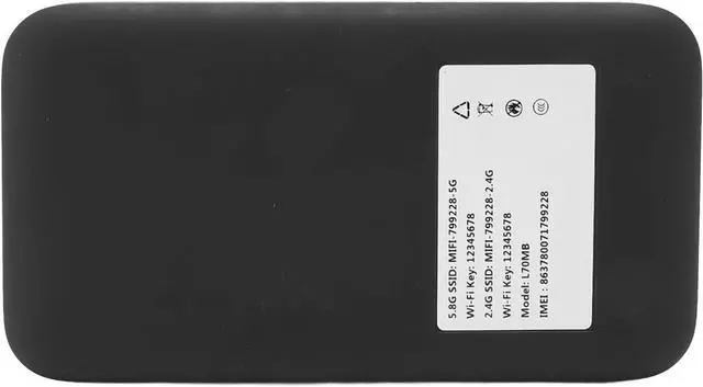 Alt view image 7 of 7 - KIMISS 5G Mobile Hotspot WiFi 6 Portable Router with SIM Card Slot, 6100mAh Battery, Supports 16 Devices, Ideal for Home and Travel Use