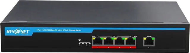 Main image of 802.3bt 5 Port Gigabit PoE++ Switch, Built-in 150w Power, 4 Port 90w PoE++ for PTZ Cameras