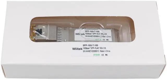 Alt view image 6 of 6 - 100 Meters, 10Gbps SFP+ to RJ45 Modules, 2.5G/5G/10GBase-T Copper RJ45 to SFP+ Transceiver, Compatible for Cisco SFP-10G-T-X, Ubiquiti, Netgear, Mikrotik, Low Power Consumption