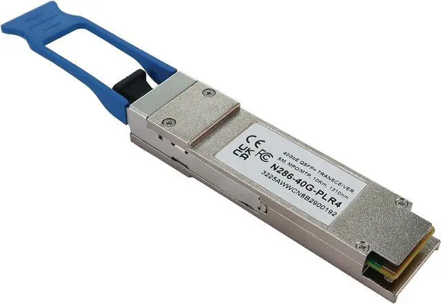 Main image of Tripp Lite 40GBase-PLR4 QSFP+ Cisco Compatible Fiber Transceiver, QSFP-4X10G-LR-S Compatible, Singlemode MPO/MTP 1310nm, MSA-Compliant, Hot-swappable, 6.2 Mi / 10 Km, 3-Year Warranty (N286-40G-PLR4)