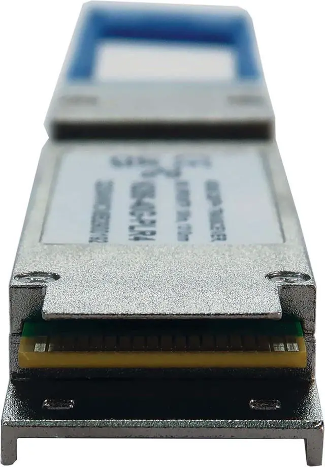 Alt view image 3 of 4 - Tripp Lite 40GBase-PLR4 QSFP+ Cisco Compatible Fiber Transceiver, QSFP-4X10G-LR-S Compatible, Singlemode MPO/MTP 1310nm, MSA-Compliant, Hot-swappable, 6.2 Mi / 10 Km, 3-Year Warranty (N286-40G-PLR4)