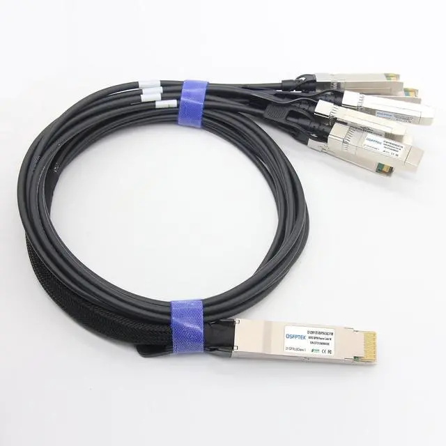 Main image of 400GBASE-CU DAC Cable 30AWG, 1m(3.28ft) QSFP-DD to 8 * 50G SFP56 Breakout Passive Direct Attach Cable Compatible for Generic Switch, Router, Network Device