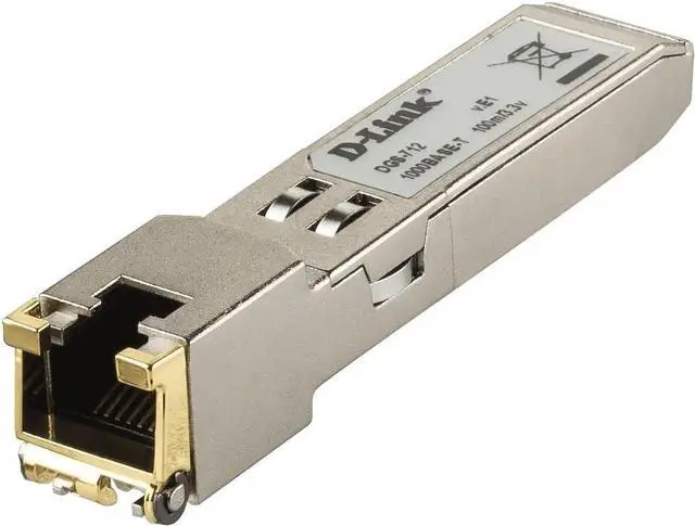 Main image of D-Link 1-Port Gigabit 1000Base-T Copper SFP Transceiver - (DGS-712)