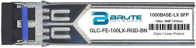 Main image of GLC-FE-100LX-RGD-BN - 100BASE-LX 10km 1310nm SFP Transceiver (Compatible with OEM PN# GLC-FE-100LX-RGD)