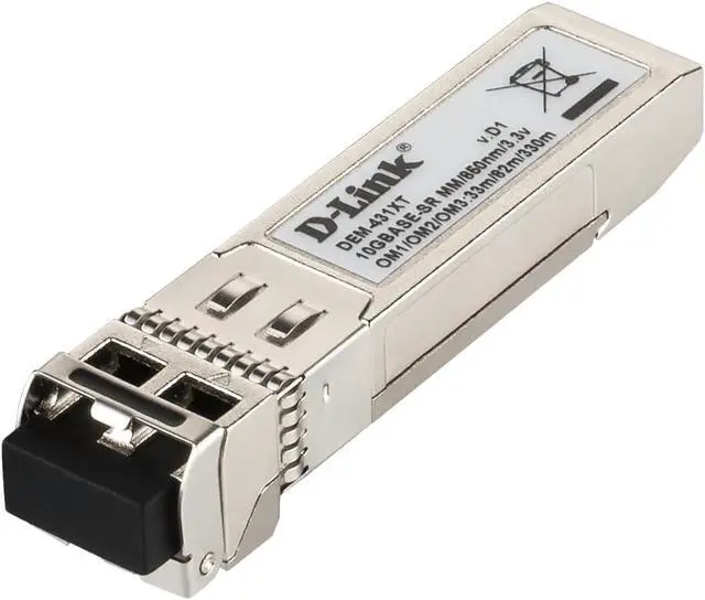 Main image of D-Link 10 Gigabit Ethernet Optical Transceiver Multimode 10GBASE-SR SFP+ Module (DEM-431XT)