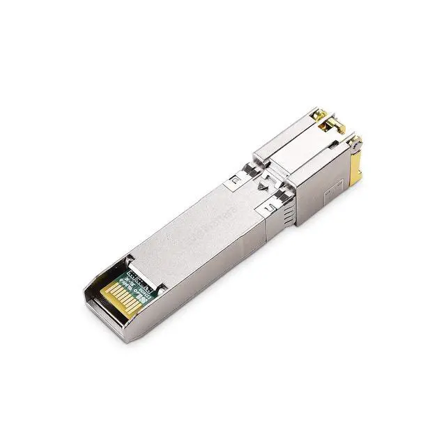 Alt view image 2 of 7 - Cable Matters 10GBASE-T 10 Gigabit SFP+ to RJ45 Ethernet Modular Transceiver for Cisco, Ubiquiti, TP-Link, Mikrotik, Netgear, Supermicro