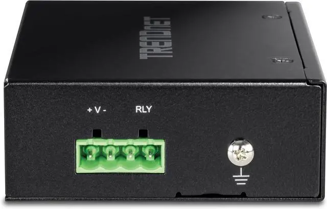 Alt view image 6 of 7 - TRENDnet Hardened Industrial SFP to Gigabit UPoE Media Converter, IP30 Rated Housing, Includes DIN-Rail & Wall Mounts, Operating Temp. -40 to 75 °C (-40 to 167 °F), TI-UF11SFP, Black