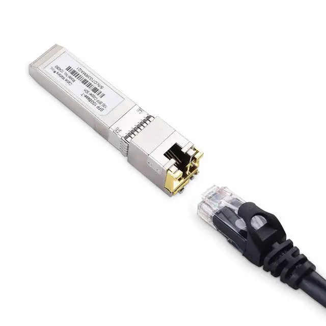Alt view image 6 of 7 - Cable Matters 10GBASE-T 10 Gigabit SFP+ to RJ45 Ethernet Modular Transceiver for Cisco, Ubiquiti, TP-Link, Mikrotik, Netgear, Supermicro