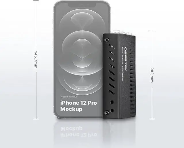 Alt view image 3 of 6 - 10G Media Converter with 5M Fiber Patch Cable, 10 Gigabit Copper to Fiber Ethernet, Unmanaged 1x 1G/2.5G/5G/10GBase-T RJ45 to 1x 10GBase-X SFP+ Slot, Support 10G SR/LR Module and Optical Cable Cord