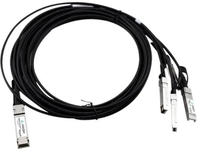 Main image of Axiom Memory - X66120-3-AX 40GBASE-CR4 QSFP+ to 4 10GBASE-CU SFP+ Passive DAC NetApp Compatible 3m - 9.84 ft Twinaxial Network Cable for Network Device, Router, Switch - First End: 1 x QSFP+